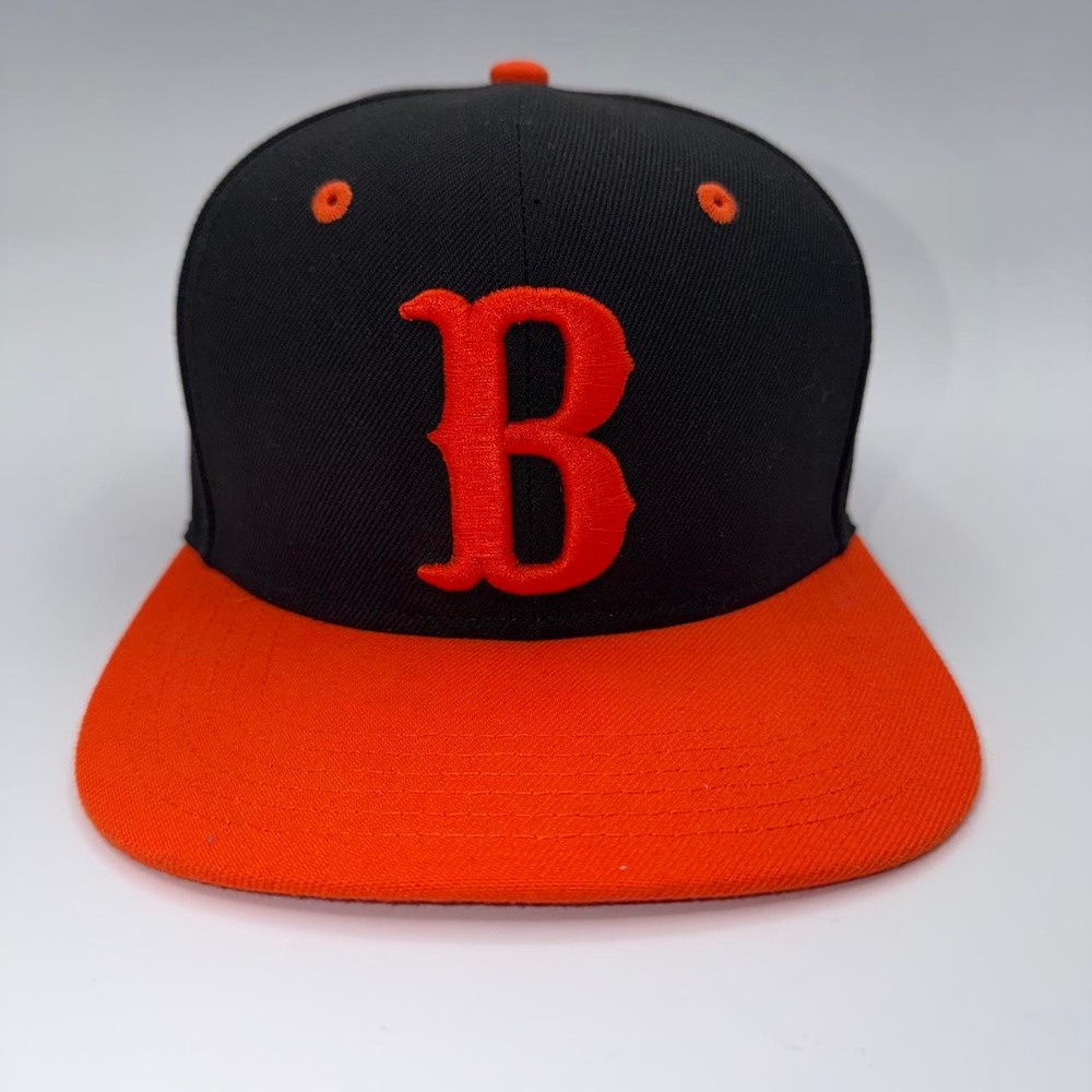 Big Boy Headgear NLBM Negro Leagues Baltimore Black Sox Cap Hat Snapback Orange